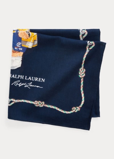 Polo Ralph Lauren Nautical Bear Cotton Bandana Herre Danmark (NGLVK3870)